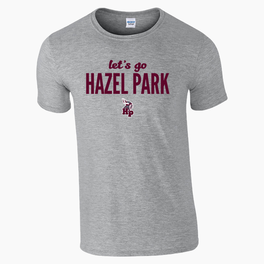 HAZEL PARK HIGH SCHOOL VIKINGS Gildan Adult Softstyle T-Shirt