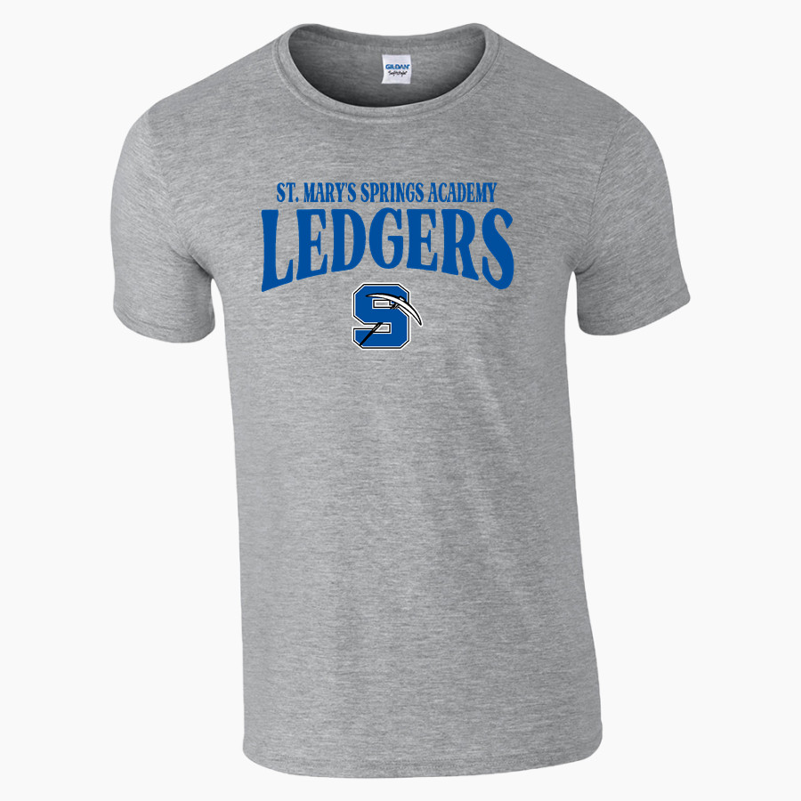 St. Mary's Springs Academy Ledgers <span class="pdp-name-mascot">SAINT MARYS SPRINGS HIGH LEDGERS</span> Gildan Adult Softstyle T-Shirt