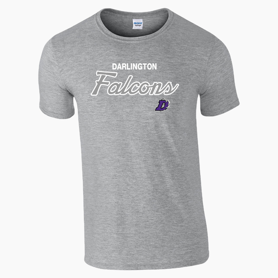 DARLINGTON HIGH SCHOOL FALCONS Gildan Adult Softstyle T-Shirt