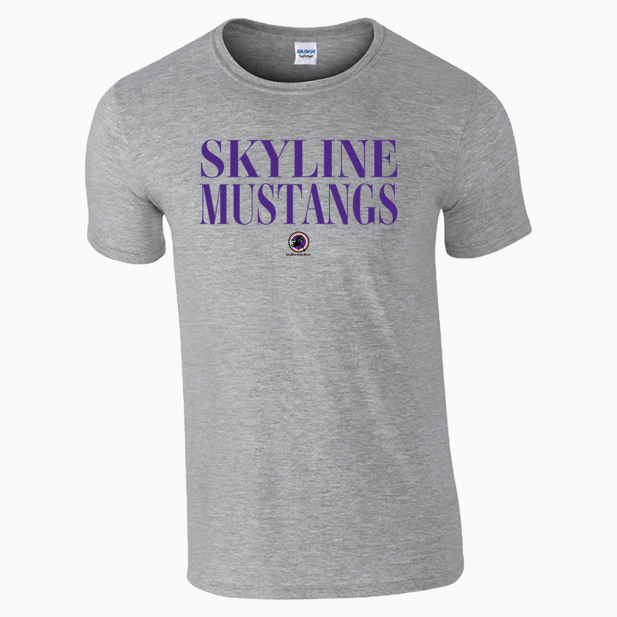 Skyline Gila River Mustangs <span class="pdp-name-mascot">Skyline Mustangs</span> Gildan Adult Softstyle T-Shirt