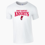 FIRST BAPTIST CHRISTIAN SCHOOL KNIGHTS <span class="pdp-name-mascot">FIRST BAPTIST KNIGHTS</span> Gildan Adult Softstyle T-Shirt Front Thumbnail