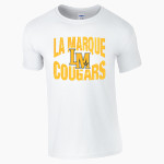 LA MARQUE HIGH SCHOOL COUGARS <span class="pdp-name-mascot">LA MARQUE COUGARS</span> Gildan Adult Softstyle T-Shirt Front Thumbnail