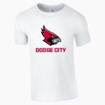Dodge City Cardinals <span class="pdp-name-mascot">Dodge City Cardinals</span> Gildan Adult Softstyle T-Shirt Front Thumbnail