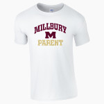 MILLBURY SR HIGH SCHOOL WOOLIES <span class="pdp-name-mascot">MILLBURY MEMORIAL WOOLIES</span> Gildan Adult Softstyle T-Shirt Front Thumbnail