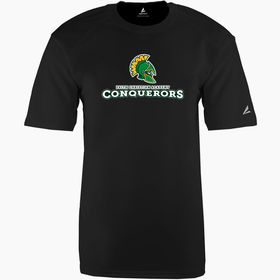 FAITH CHRISTIAN ACADEMY CONQUERORS <span class="pdp-name-mascot">FAITH CONQUERORS</span> BSN SPORTS Men's Phenom Short Sleeve T-Shirt