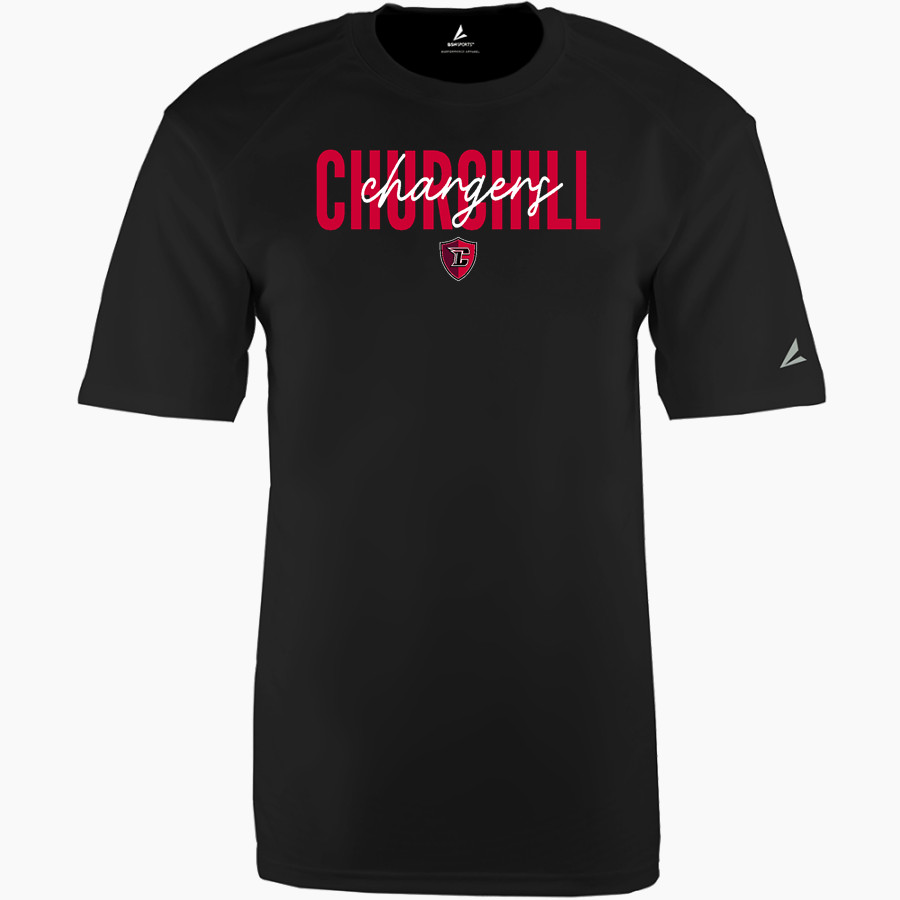 CHURCHILL HIGH SCHOOL CHARGERS BSN SPORTS Men's Phenom Short Sleeve T-Shirt