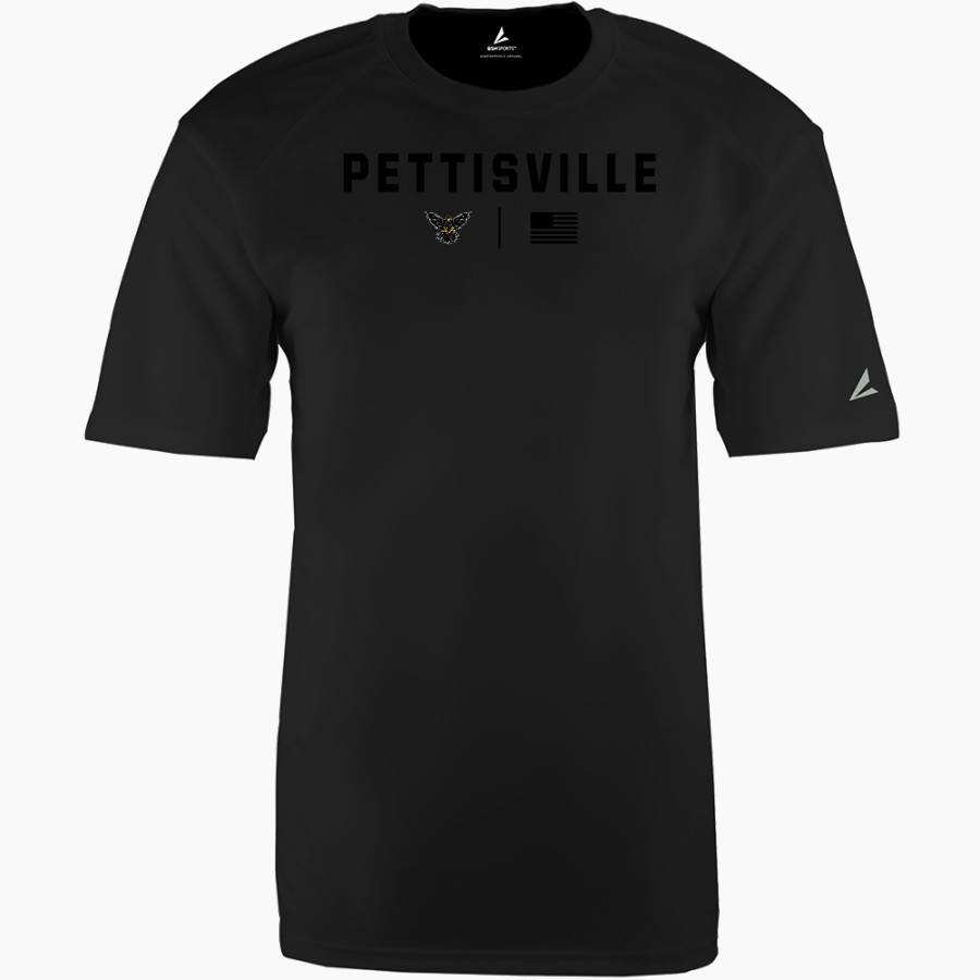 PETTISVILLE BLACKBIRDS ONLINE STORE <span class="pdp-name-mascot">PETTISVILLE BLACKBIRDS</span> BSN SPORTS Men's Phenom Short Sleeve T-Shirt