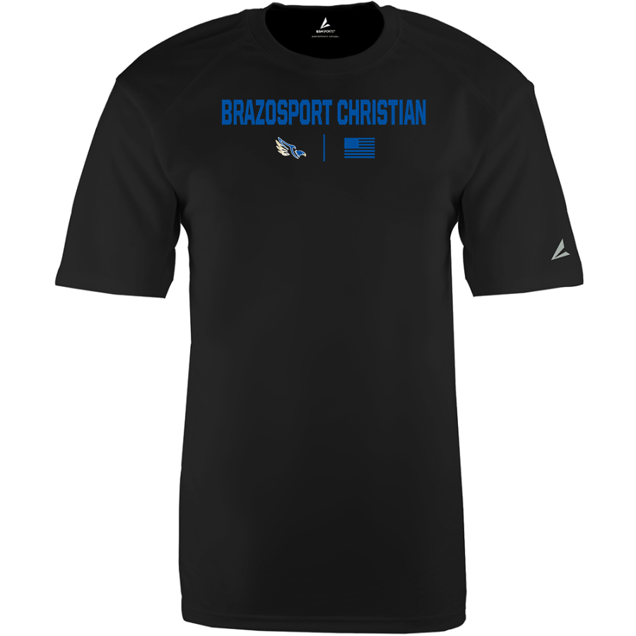 Brazosport Christian Eagles <span class="pdp-name-mascot">Brazosport Christian Eagles</span> BSN SPORTS Men's Phenom Short Sleeve T-Shirt