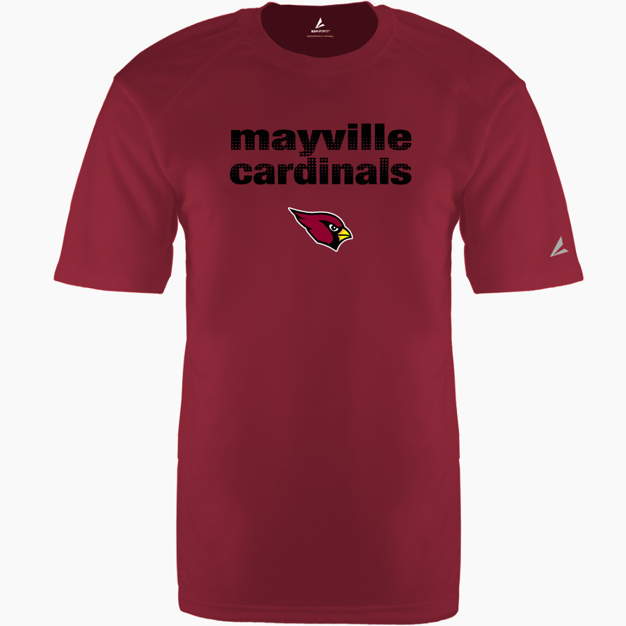MAYVILLE HIGH SCHOOL CARDINALS BSN SPORTS Men's Phenom Short Sleeve T-Shirt