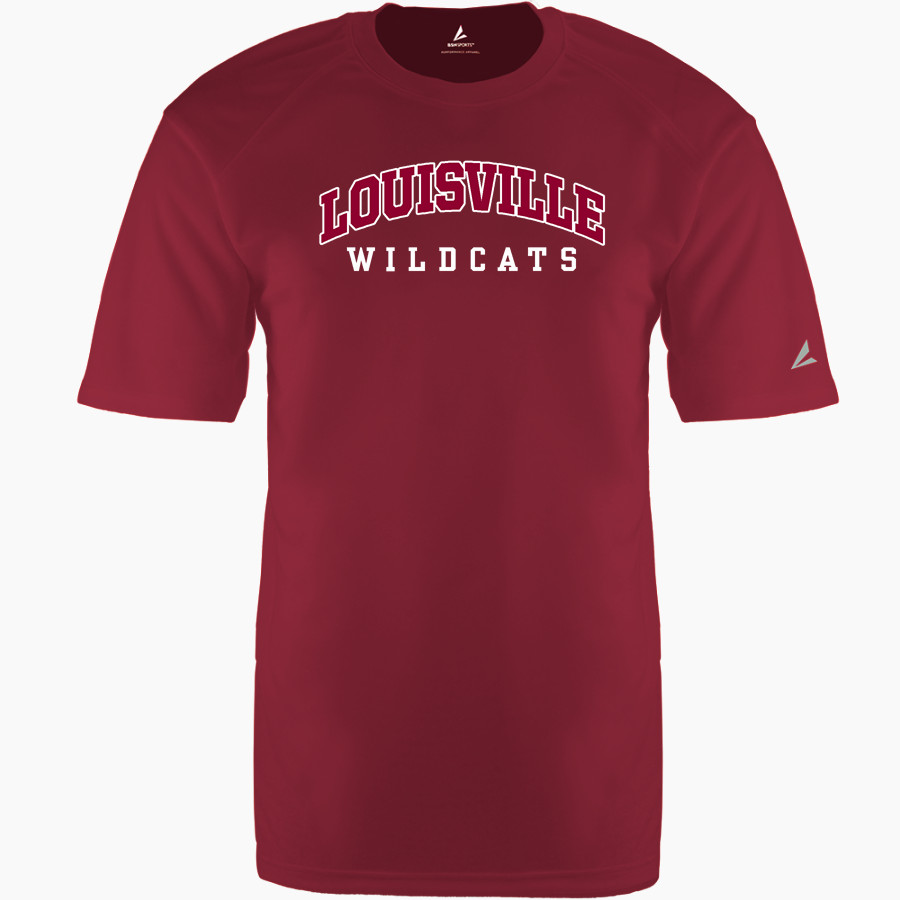 LOUISVILLE HIGH SCHOOL WILDCATS <span class="pdp-name-mascot">LOUISVILLE WILDCATS</span> BSN SPORTS Men's Phenom Short Sleeve T-Shirt