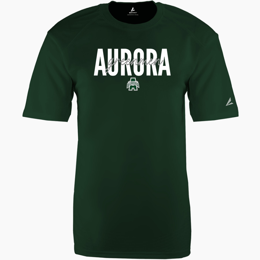 AURORA HIGH SCHOOL GREENMEN <span class="pdp-name-mascot">AURORA GREENMEN</span> BSN SPORTS Men's Phenom Short Sleeve T-Shirt