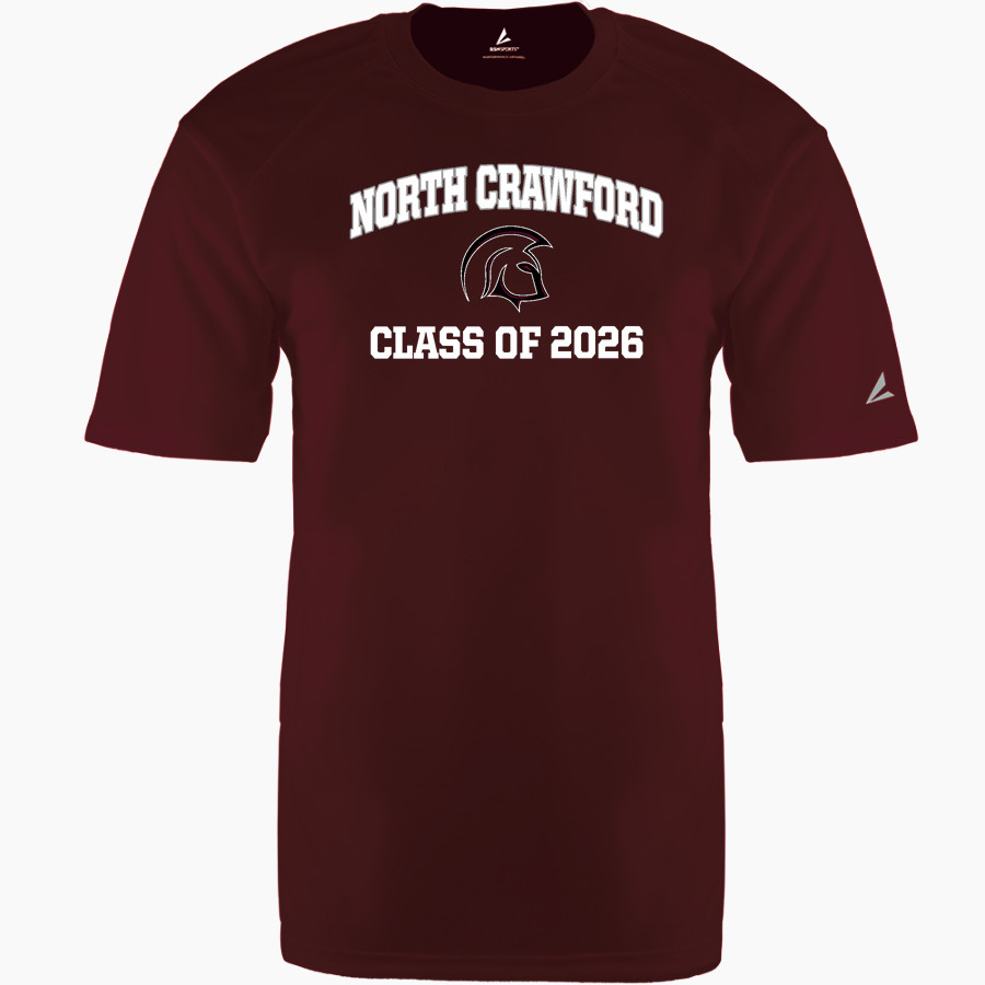 North Crawford Trojans BSN SPORTS Men's Phenom Short Sleeve T-Shirt