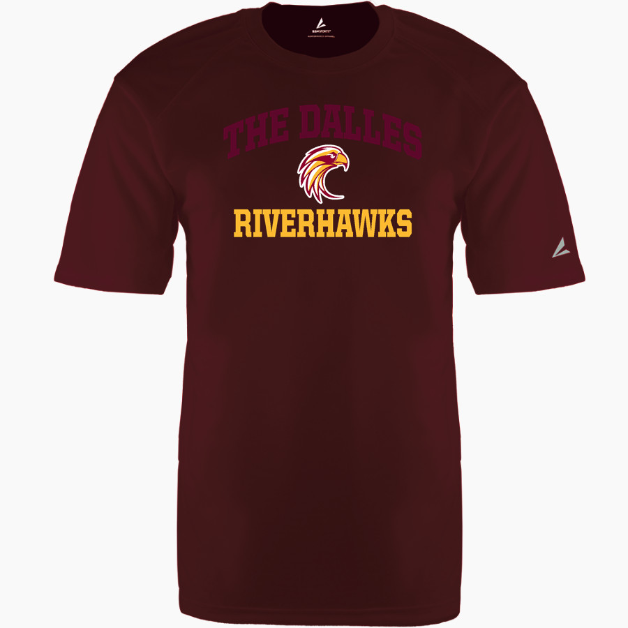 THE DALLES HIGH SCHOOL RIVERHAWKS BSN SPORTS Men's Phenom Short Sleeve T-Shirt