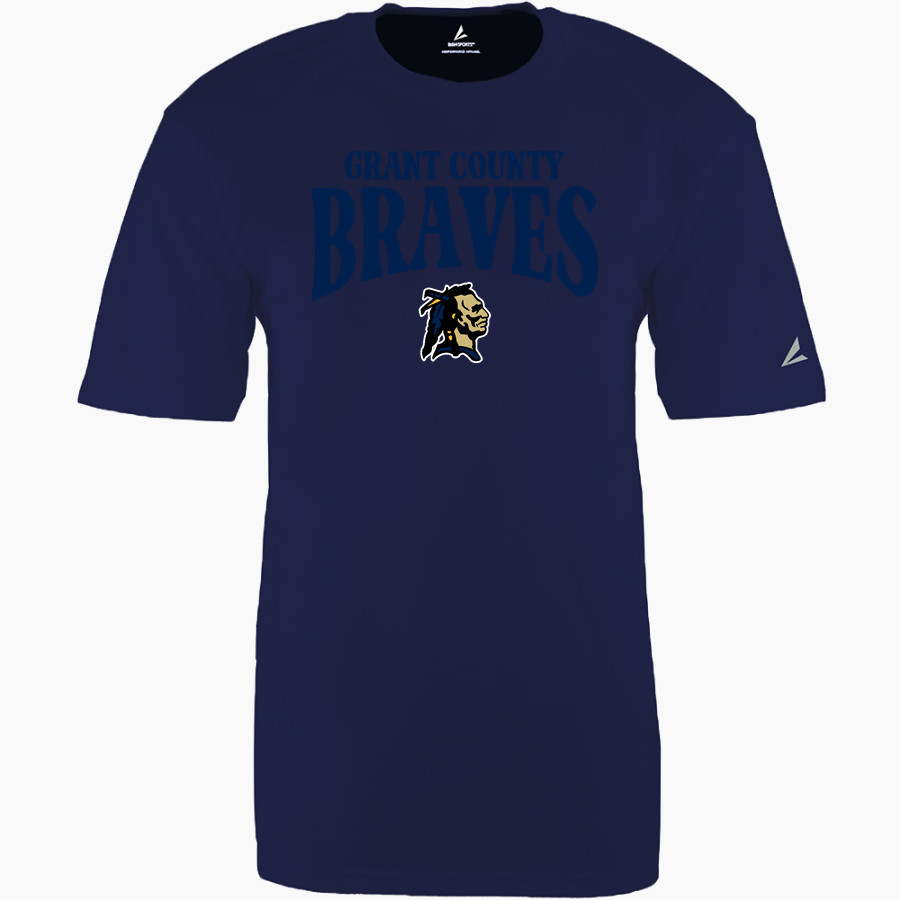 Grant County Braves The Official Online Store <span class="pdp-name-mascot">Grant County Braves</span> BSN SPORTS Men's Phenom Short Sleeve T-Shirt