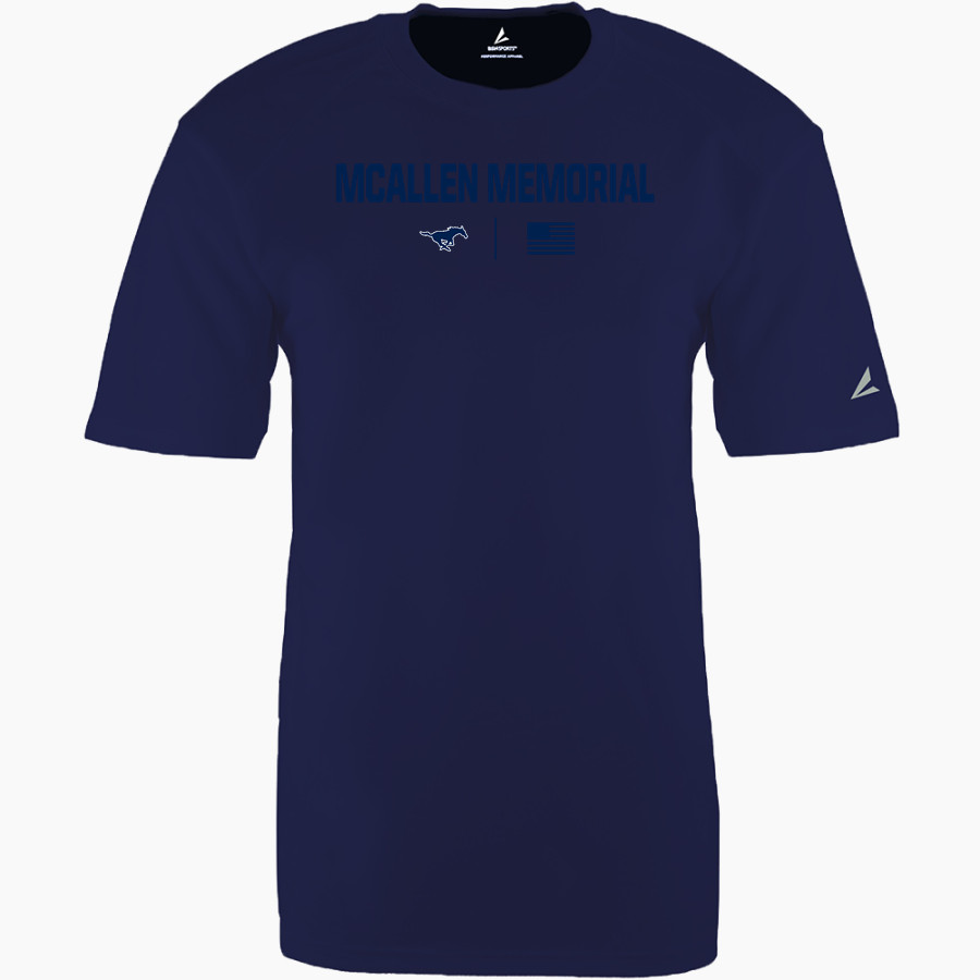 MCALLEN MEMORIAL HIGH SCHOOL MUSTANGS <span class="pdp-name-mascot">MCALLEN MEMORIAL MUSTANGS</span> BSN SPORTS Men's Phenom Short Sleeve T-Shirt
