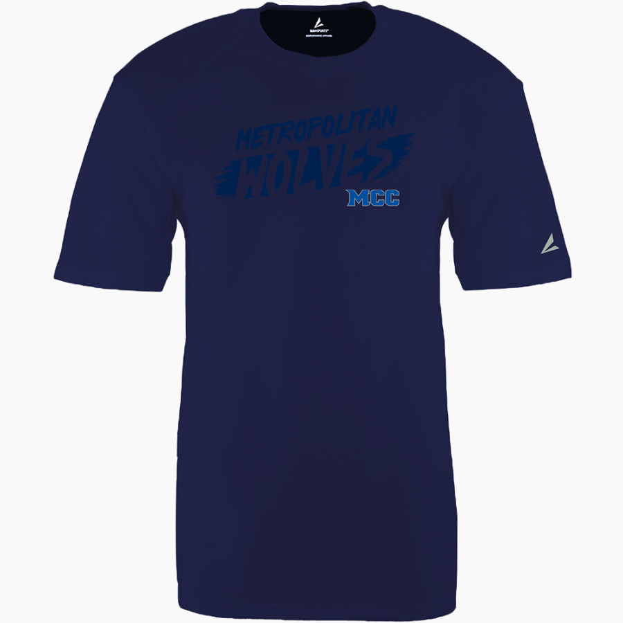 Metropolitan Wolves <span class="pdp-name-mascot">Metropolitan Community College Wolves</span> BSN SPORTS Men's Phenom Short Sleeve T-Shirt