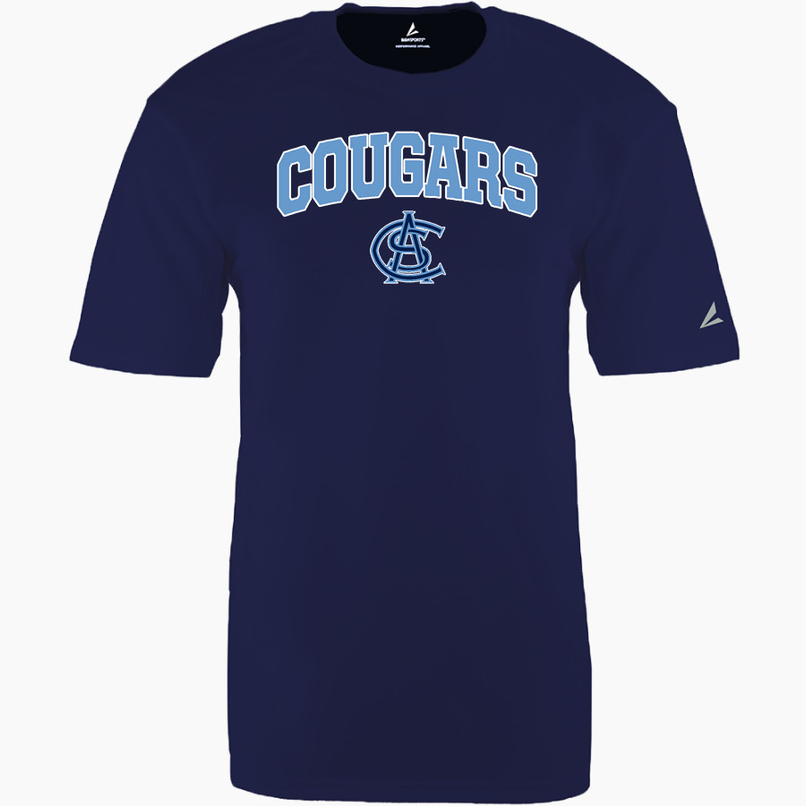 ALL SAINTS CATHOLIC HIGH SCHOOL COUGARS BSN SPORTS Men's Phenom Short Sleeve T-Shirt