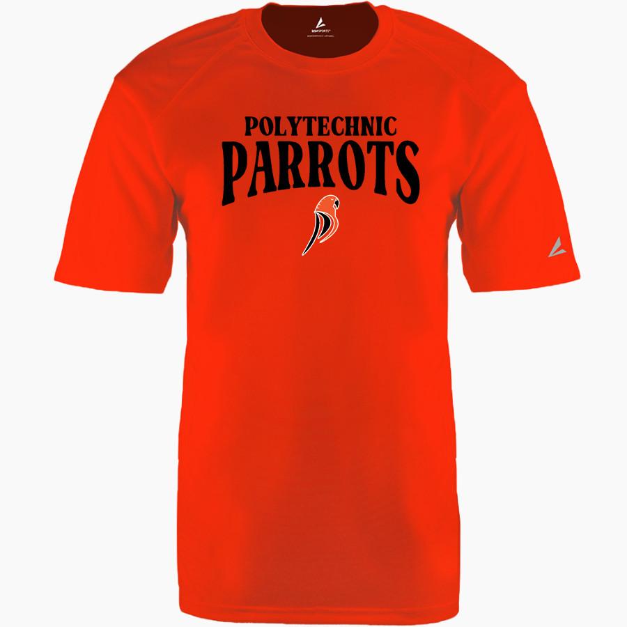 POLYTECHNIC HIGH SCHOOL PARROTS BSN SPORTS Men's Phenom Short Sleeve T-Shirt