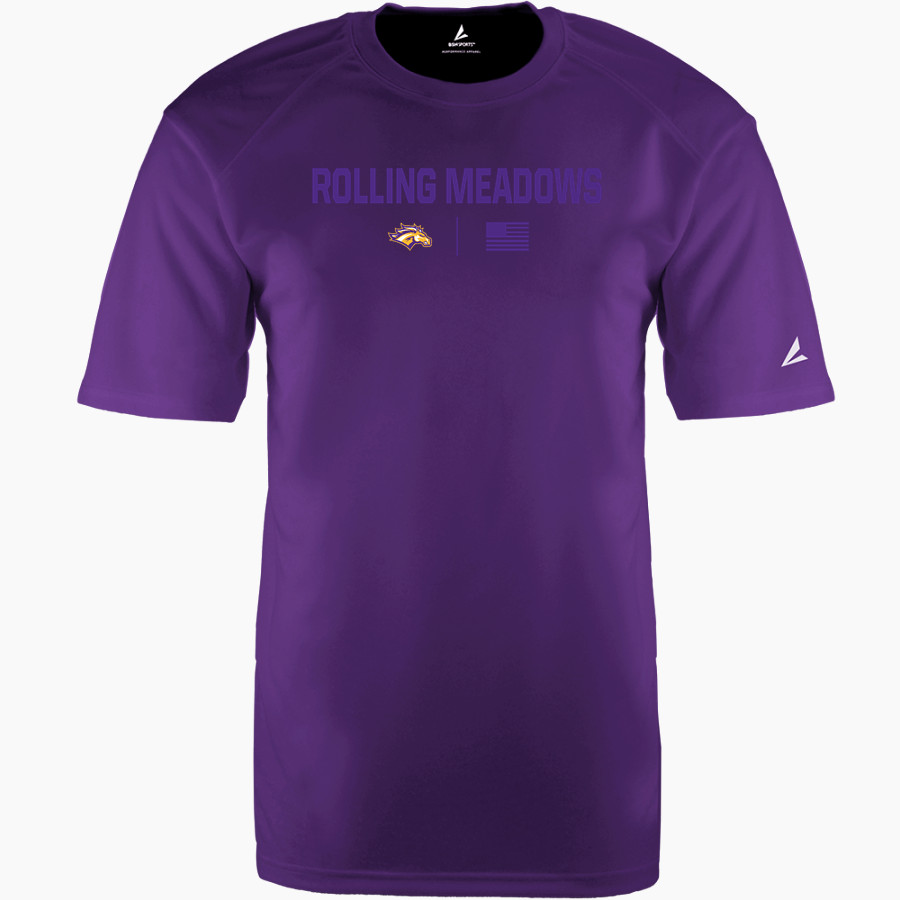 Rolling Meadows Mustangs <span class="pdp-name-mascot">Rolling Meadows High School Mustangs</span> BSN SPORTS Men's Phenom Short Sleeve T-Shirt