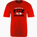 Fox Middle School Fox <span class="pdp-name-mascot">Fox Middle School Braves</span> BSN SPORTS Men's Phenom Short Sleeve T-Shirt Front Thumbnail