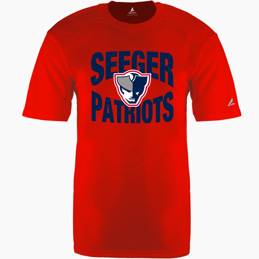 SEEGER HIGH SCHOOL PATRIOTS BSN SPORTS Men's Phenom Short Sleeve T-Shirt