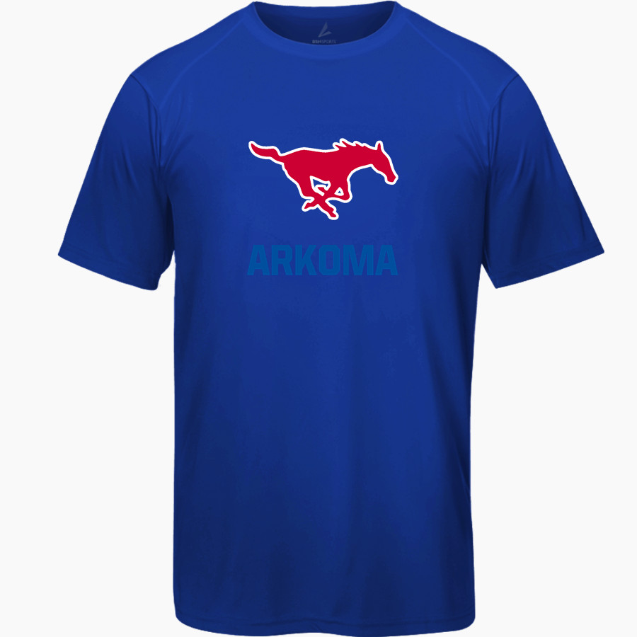 ARKOMA HIGH SCHOOL MUSTANGS <span class="pdp-name-mascot">ARKOMA MUSTANGS</span> BSN SPORTS Men's Phenom Short Sleeve T-Shirt