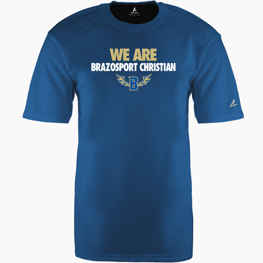 Brazosport Christian Eagles <span class="pdp-name-mascot">Brazosport Christian Eagles</span> BSN SPORTS Men's Phenom Short Sleeve T-Shirt