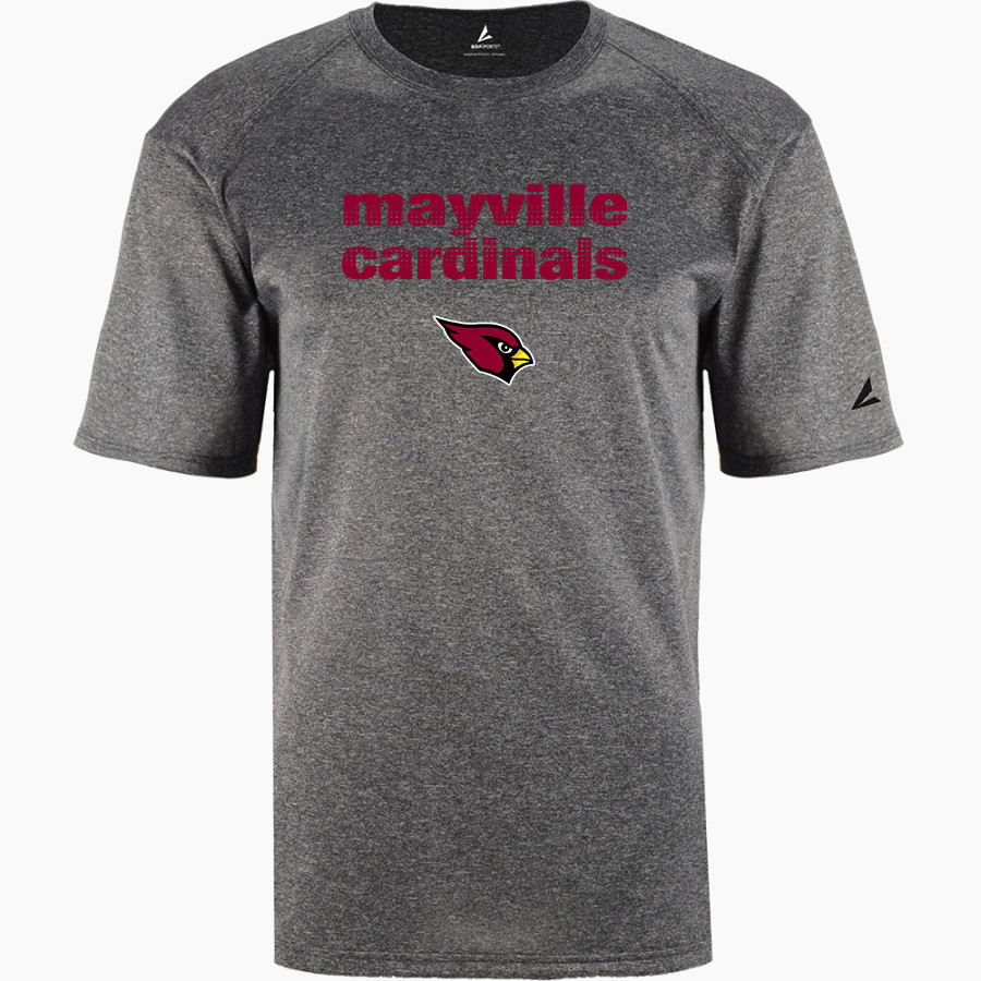 MAYVILLE HIGH SCHOOL CARDINALS BSN SPORTS Men's Phenom Short Sleeve T-Shirt