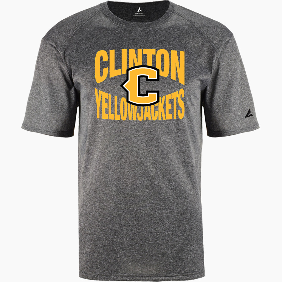 CLINTON HIGH SCHOOL YELLOWJACKETS <span class="pdp-name-mascot">CLINTON YELLOWJACKETS</span> BSN SPORTS Men's Phenom Short Sleeve T-Shirt