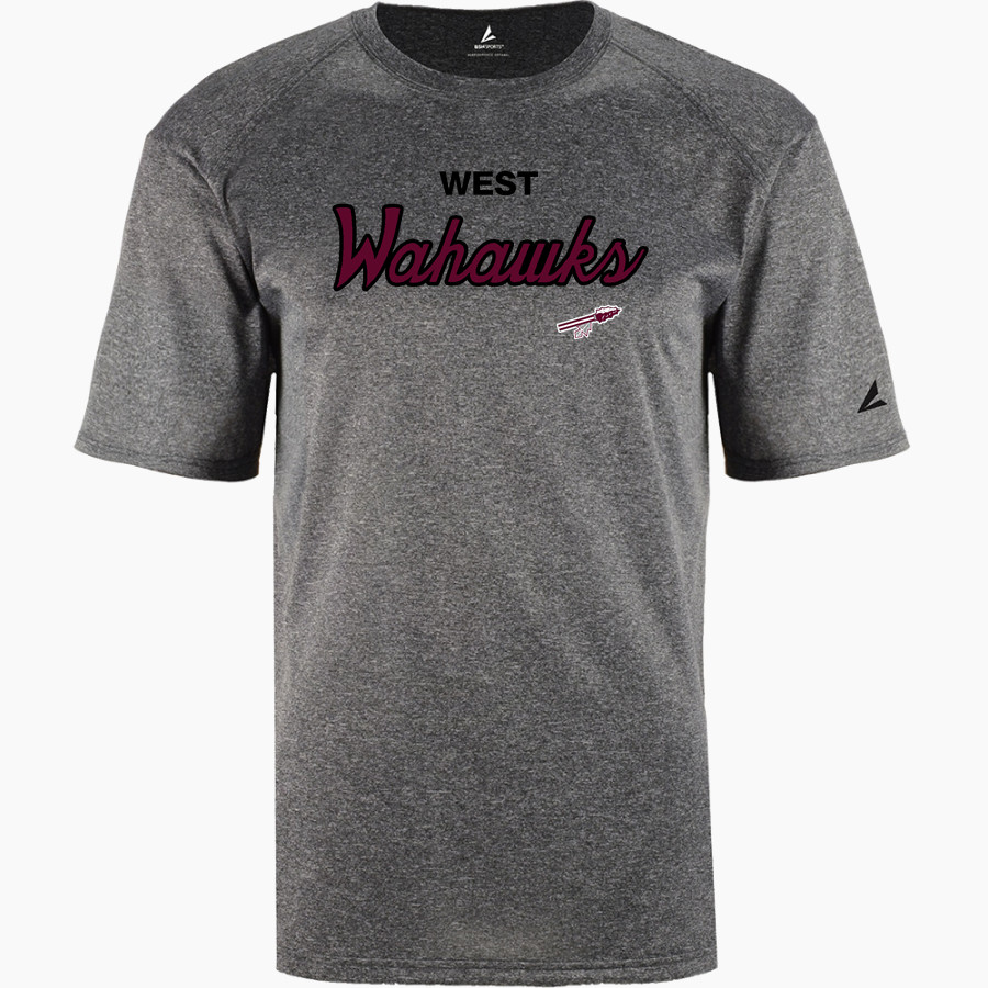 WEST HIGH SCHOOL WAHAWKS <span class="pdp-name-mascot">WEST WAHAWKS</span> BSN SPORTS Men's Phenom Short Sleeve T-Shirt
