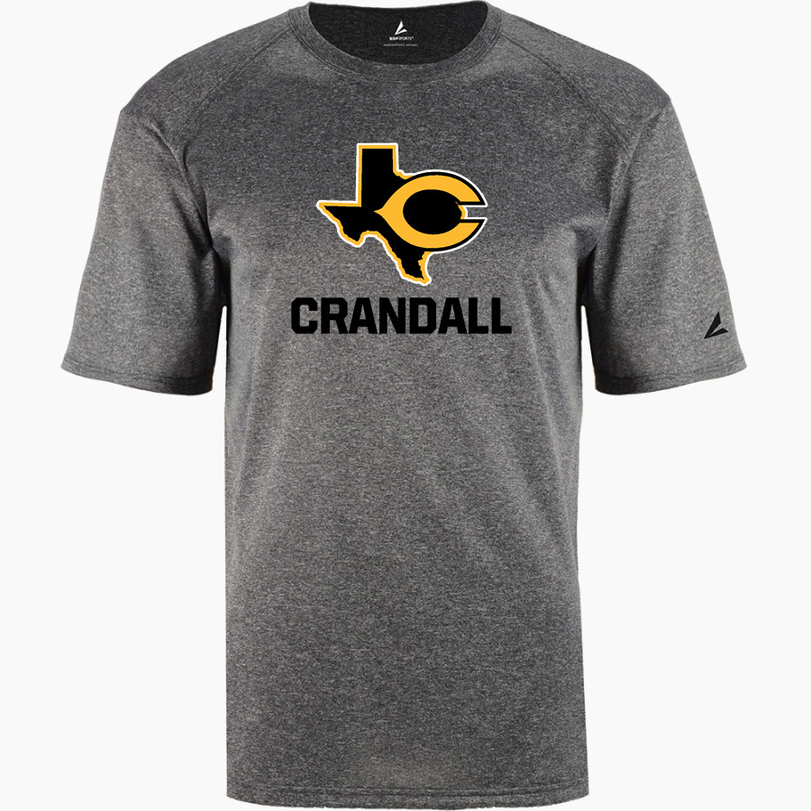 CRANDALL HIGH SCHOOL PIRATES BSN SPORTS Men's Phenom Short Sleeve T-Shirt