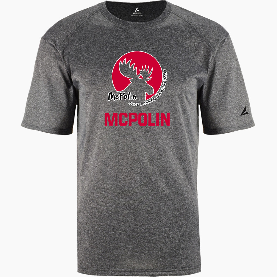 McPolin Moose <span class="pdp-name-mascot">McPolin Elementary School Moose</span> BSN SPORTS Men's Phenom Short Sleeve T-Shirt