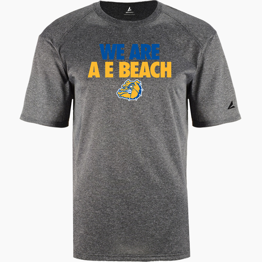 A E BEACH HIGH SCHOOL BULLDOGS BSN SPORTS Men's Phenom Short Sleeve T-Shirt
