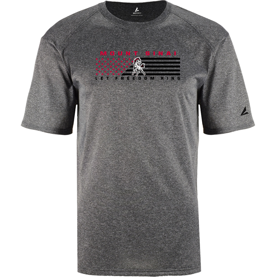 MOUNT SINAI HIGH SCHOOL MUSTANGS <span class="pdp-name-mascot">MOUNT SINAI MUSTANGS</span> BSN SPORTS Men's Phenom Short Sleeve T-Shirt