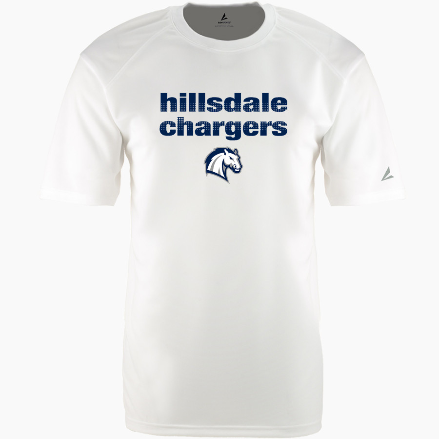 HIllsdale Chargers <span class="pdp-name-mascot">HIllsdale College Chargers</span> BSN SPORTS Men's Phenom Short Sleeve T-Shirt