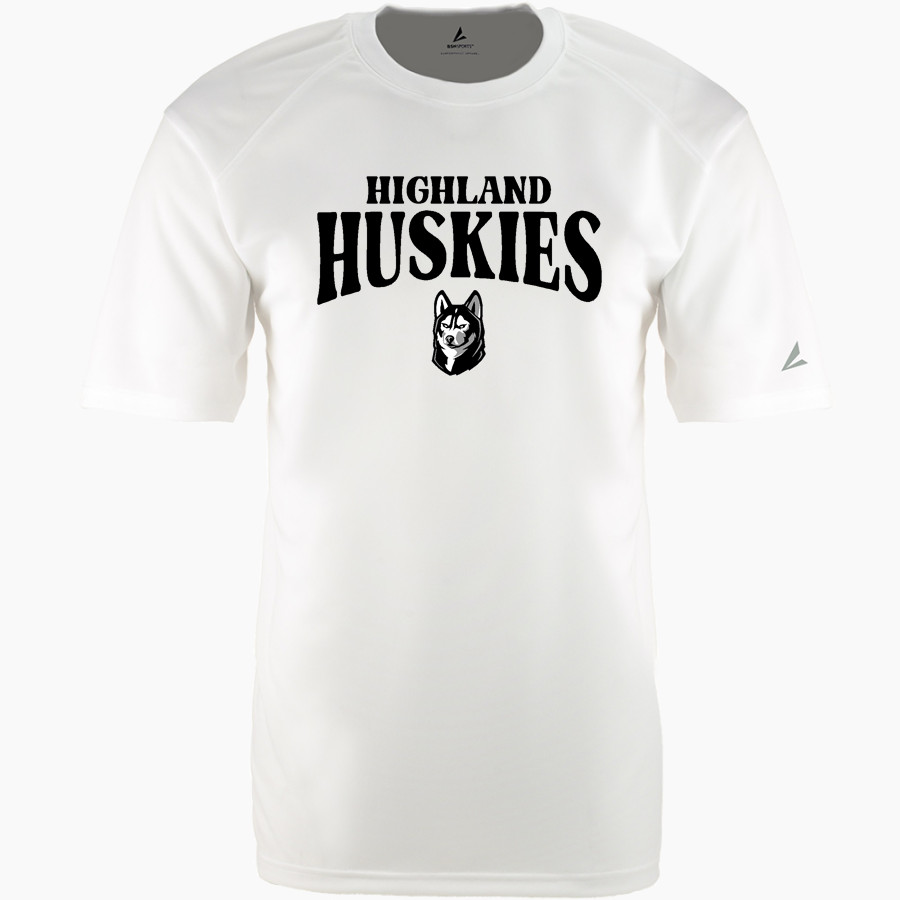 HIGHLAND HIGH SCHOOL HUSKIES BSN SPORTS Men's Phenom Short Sleeve T-Shirt