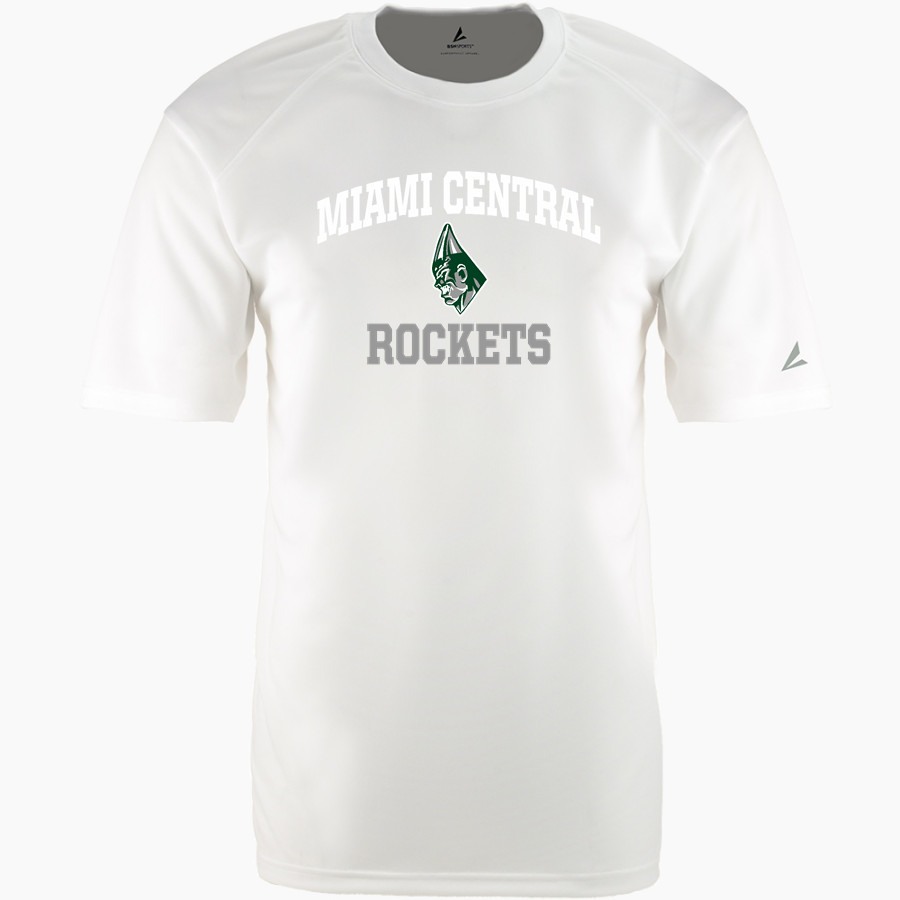 MIAMI CENTRAL HIGH SCHOOL ROCKETS BSN SPORTS Men's Phenom Short Sleeve T-Shirt