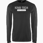 King Tech High School Online Apparel Store BSN SPORTS Men's Phenom Long Sleeve T-Shirt Front Thumbnail