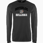 WATERLOO HIGH SCHOOL BULLDOGS <span class="pdp-name-mascot">WATERLOO BULLDOGS</span> BSN SPORTS Men's Phenom Long Sleeve T-Shirt Front Thumbnail