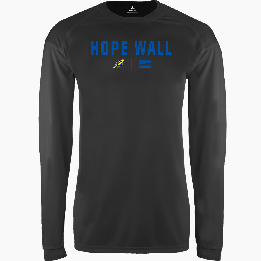 Wall Rockets <span class="pdp-name-mascot">Hope D Wall School Rockets</span> BSN SPORTS Men's Phenom Long Sleeve T-Shirt