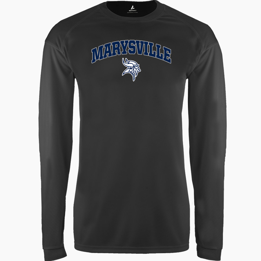 MARYSVILLE HIGH SCHOOL VIKINGS <span class="pdp-name-mascot">MARYSVILLE VIKINGS</span> BSN SPORTS Men's Phenom Long Sleeve T-Shirt
