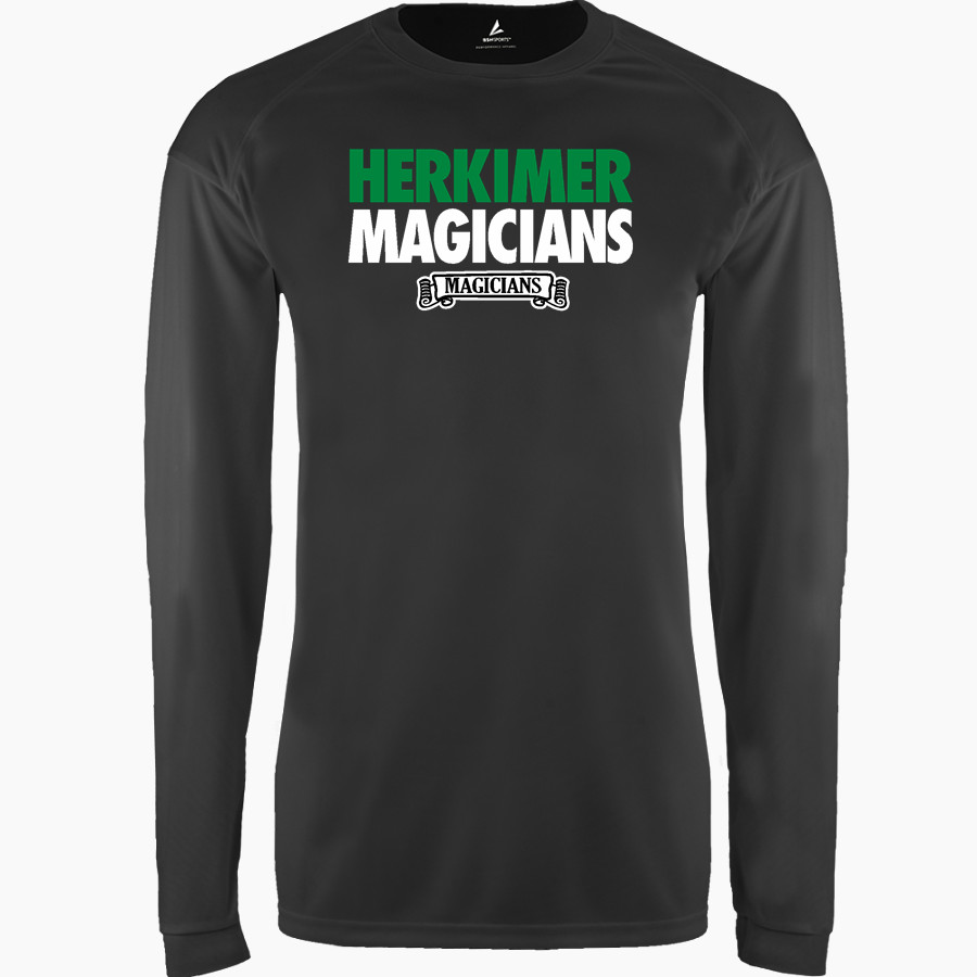 HERKIMER HIGH SCHOOL MAGICIANS <span class="pdp-name-mascot">HERKIMER MAGICIANS</span> BSN SPORTS Men's Phenom Long Sleeve T-Shirt