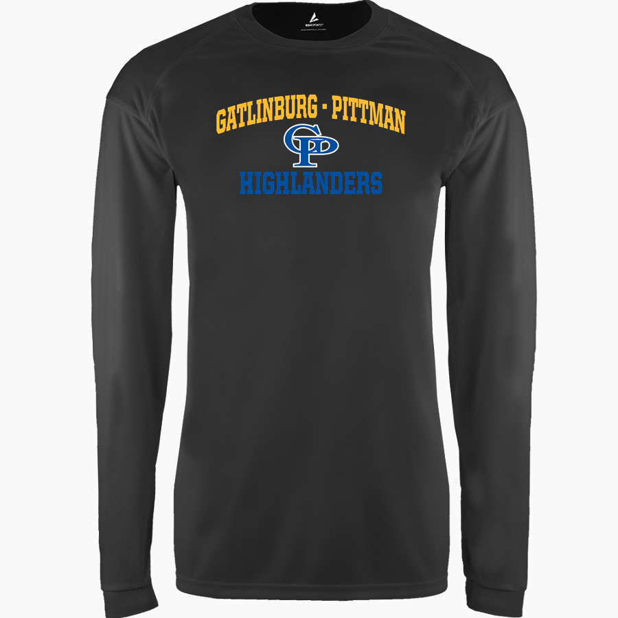 GATLINBURG-PITTMAN HIGH SCHOOL HIGHLANDERS BSN SPORTS Men's Phenom Long Sleeve T-Shirt