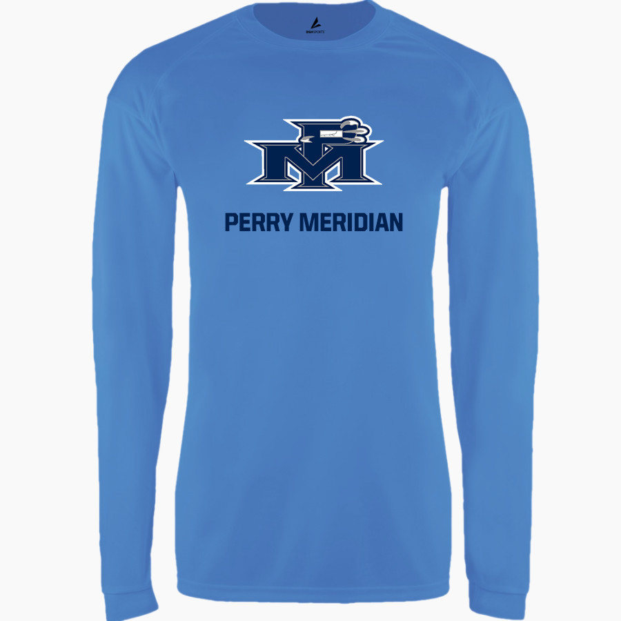 Perry Meridian Falcons BSN SPORTS Men's Phenom Long Sleeve T-Shirt