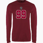 North Valley Bulldogs <span class="pdp-name-mascot">North Valley Baptist School Bulldogs</span> BSN SPORTS Men's Phenom Long Sleeve T-Shirt Front Thumbnail