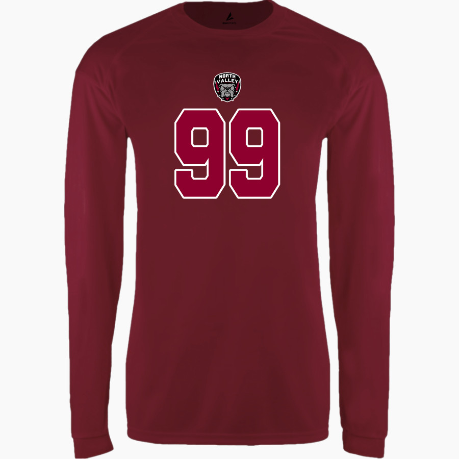 North Valley Bulldogs <span class="pdp-name-mascot">North Valley Baptist School Bulldogs</span> BSN SPORTS Men's Phenom Long Sleeve T-Shirt