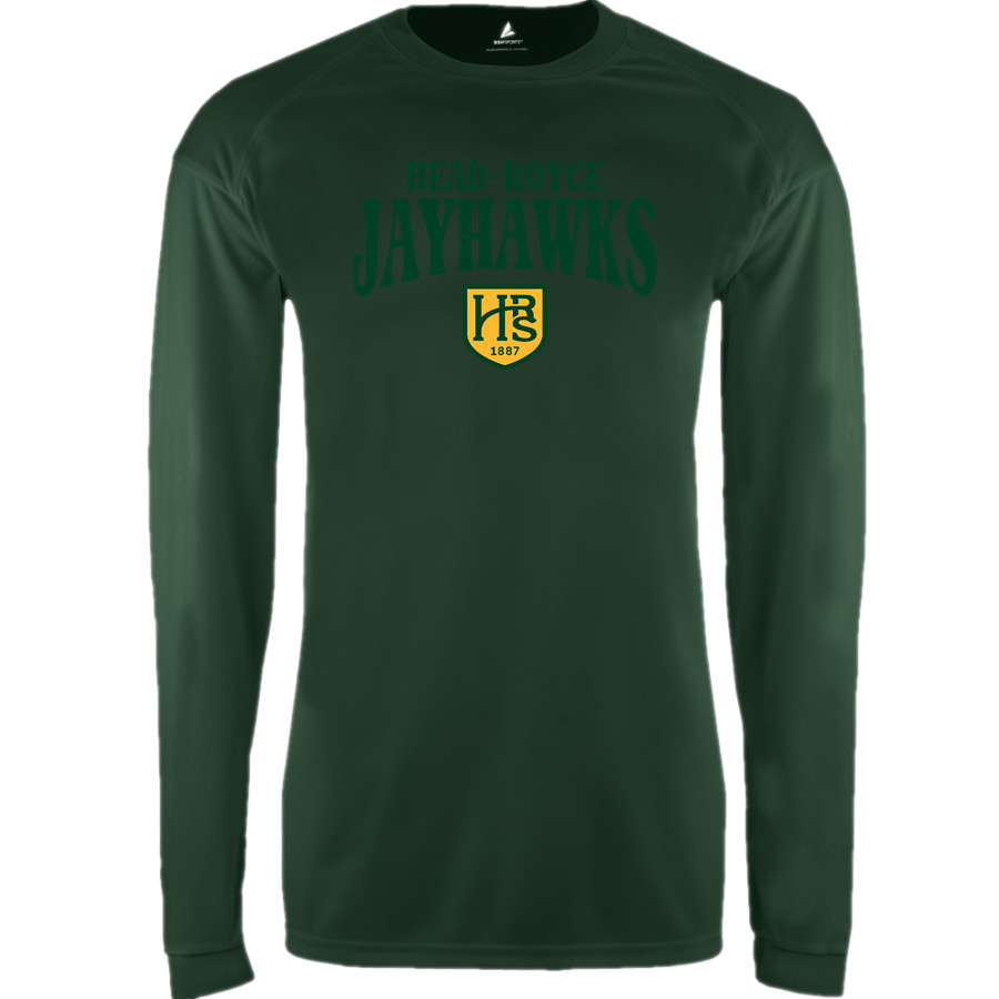 Head-Royce Jayhawks <span class="pdp-name-mascot">Head-Royce Jayhawks</span> BSN SPORTS Men's Phenom Long Sleeve T-Shirt