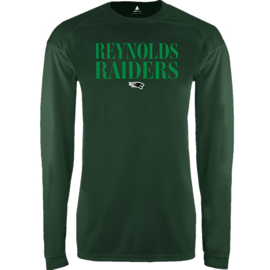 REYNOLDS HIGH SCHOOL RAIDERS BSN SPORTS Men's Phenom Long Sleeve T-Shirt