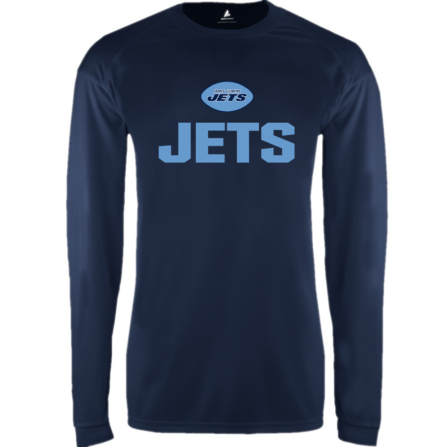 James Clemens Jets BSN SPORTS Men's Phenom Long Sleeve T-Shirt