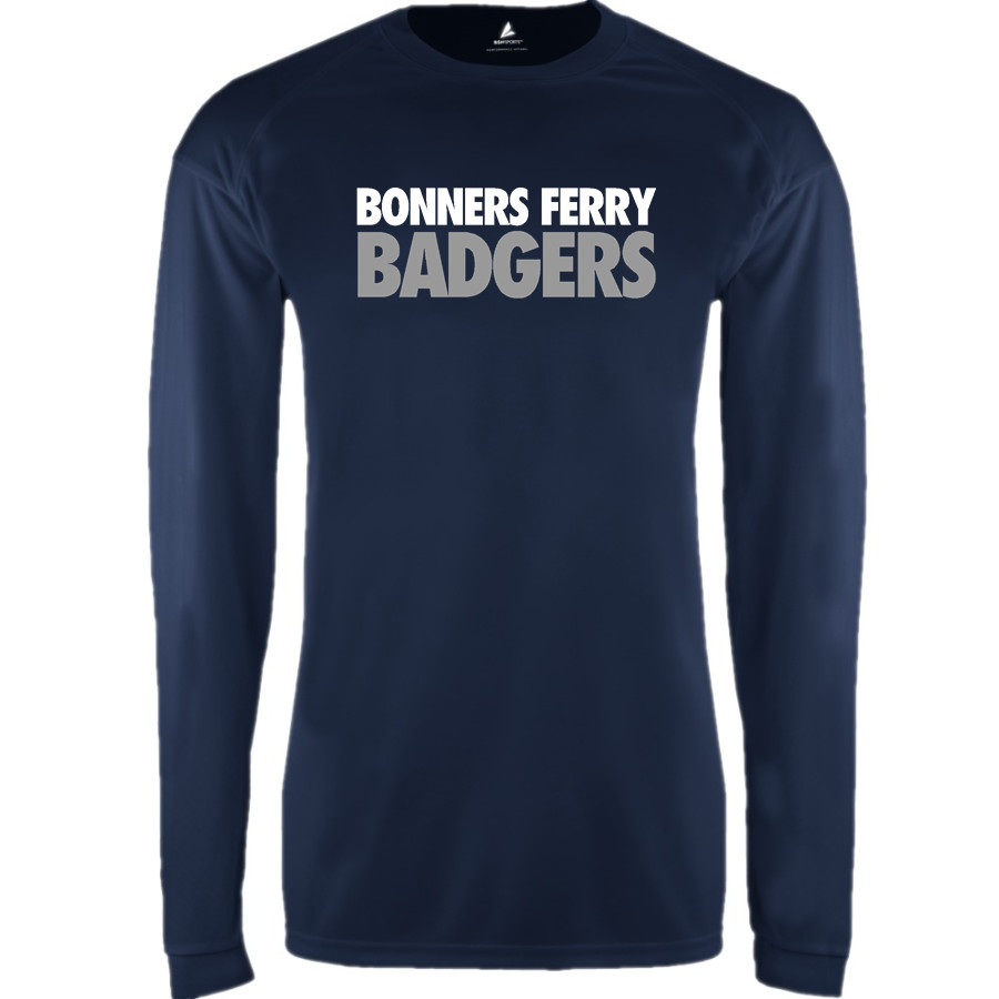 BONNERS FERRY HIGH SCHOOL BADGERS <span class="pdp-name-mascot">BONNERS FERRY BADGERS</span> BSN SPORTS Men's Phenom Long Sleeve T-Shirt